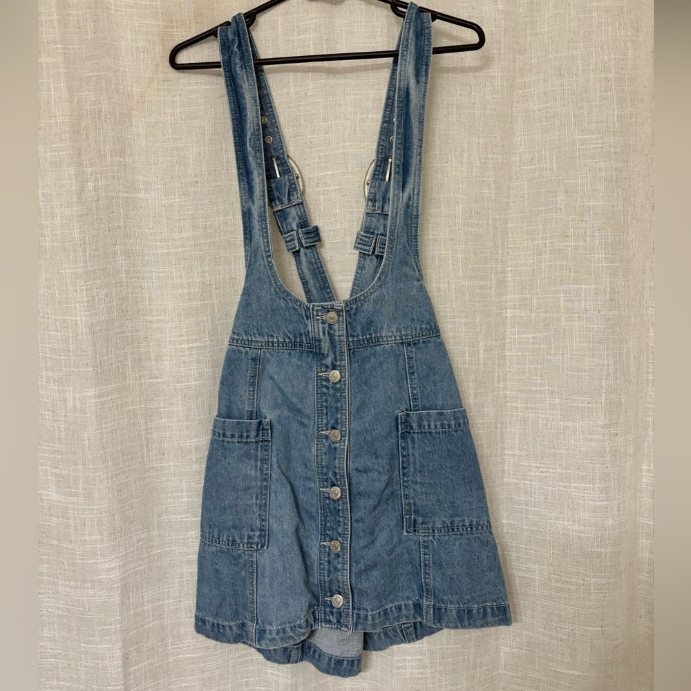 Blue Denim Overall Dress